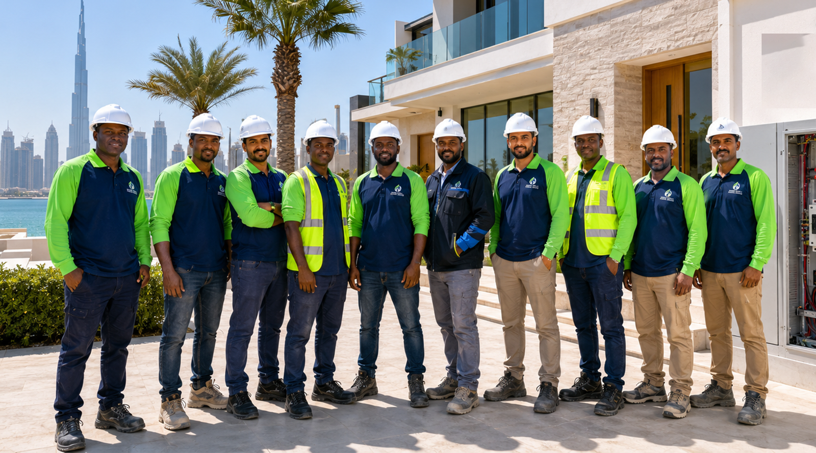 Brian Kityo Technical Services team on site
